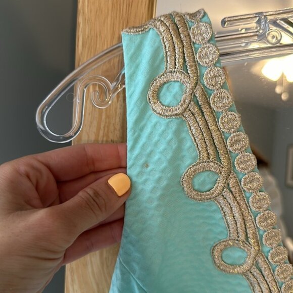 Lilly Pulitzer turquoise shift dress - Picture 6 of 6